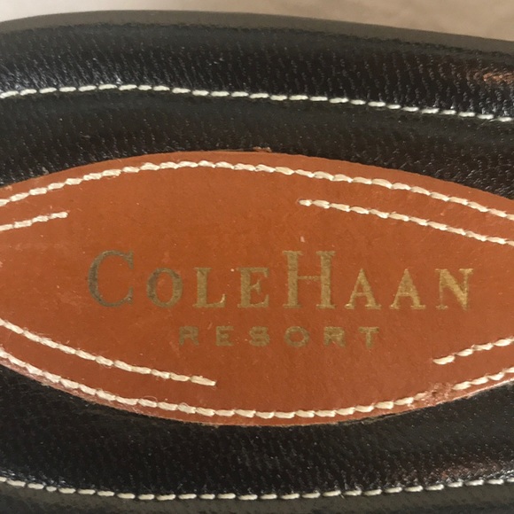 Cole Haan Resort Tahiti. Thong Saddle Tan Heels - Picture 4 of 5